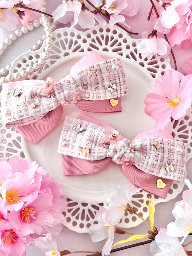 【0215-02】triple ribbon valletta "CherryBlossom"