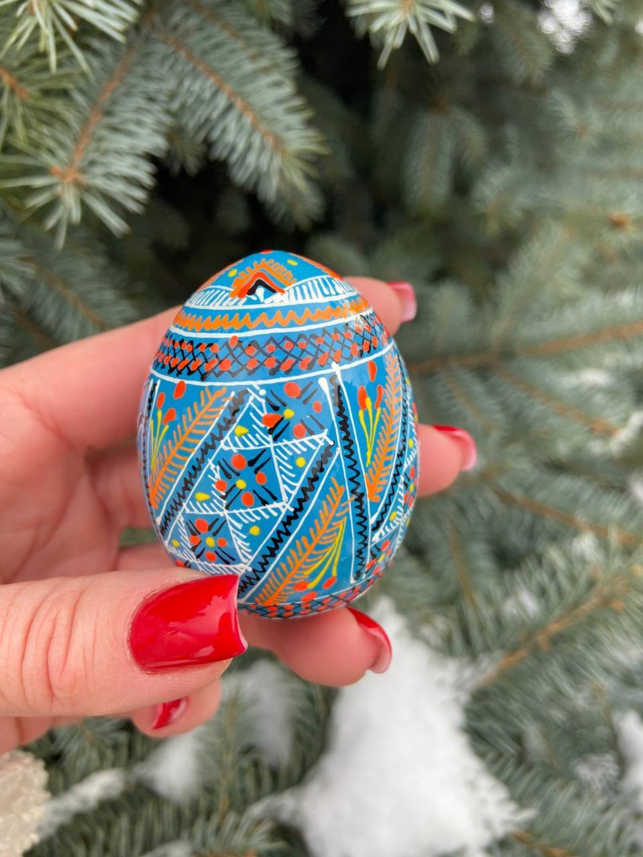 装飾用プィサンカ（イースターエッグ）with stand　コロミヤ博物館モデル - 6