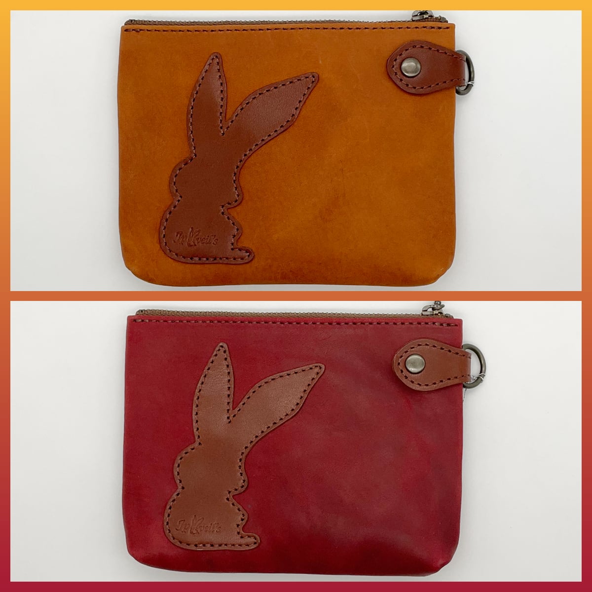 Atelier Abi 三角ポーチ うさぎ | うさぎセレクトショップ森音