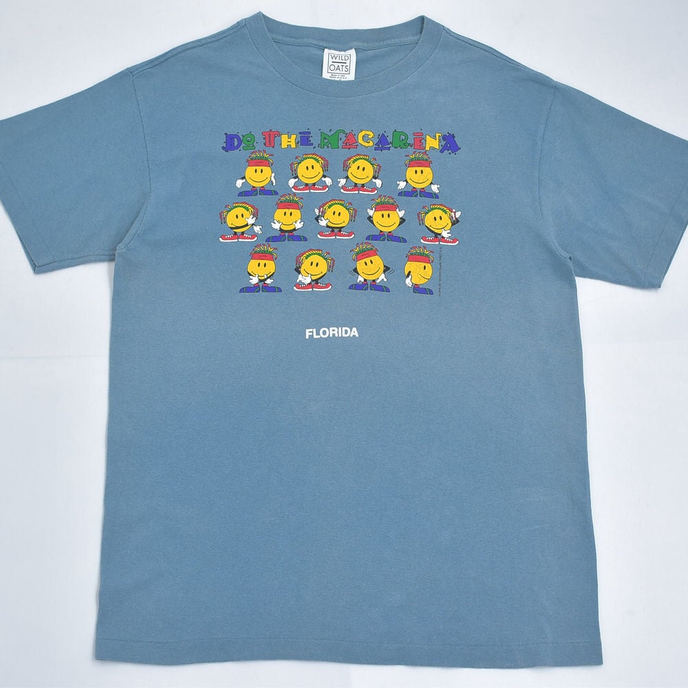 90s アメリカ製 WILD OATS ニコちゃん ラスタ スマイル Tシャツ 90s アメリカ製 WILD OATS ニコちゃん ラスタ スマイル Tシャツ