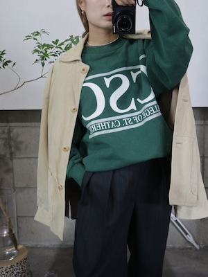 <vintage>”CSC” green sweat