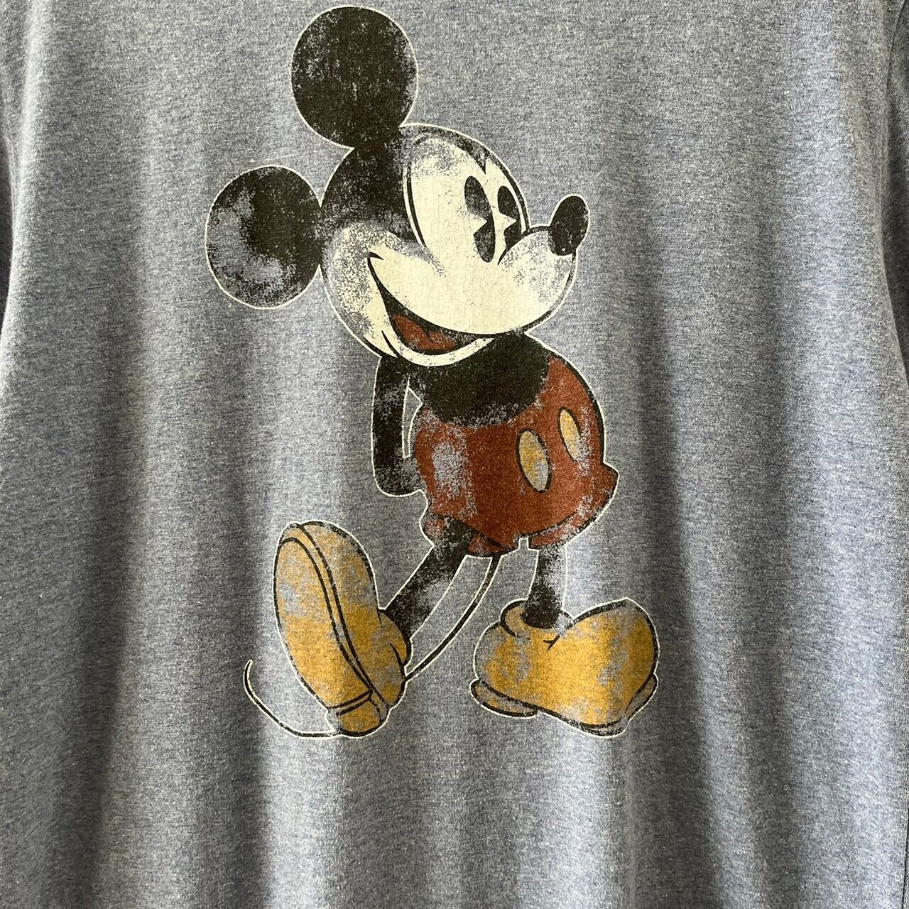 キャラクター系 ディズニー ミッキー リンガーTシャツ 半袖 カットソー