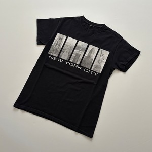 -USED- 00s NEW YORK SOUVENIR T-SHIRTS -BLACK- [XS,S相当]