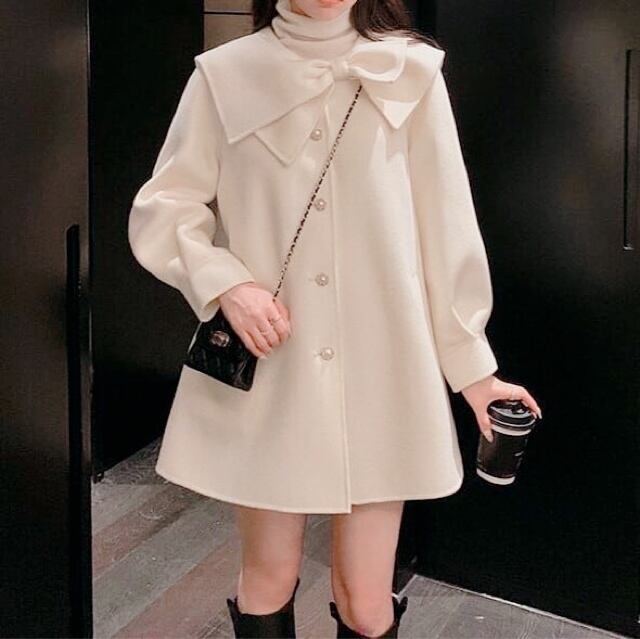 リボンミドルコートZB02991