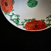 村田菜穂美『楕円リム盛皿 ラナンキュラス 赤』2104130001666/