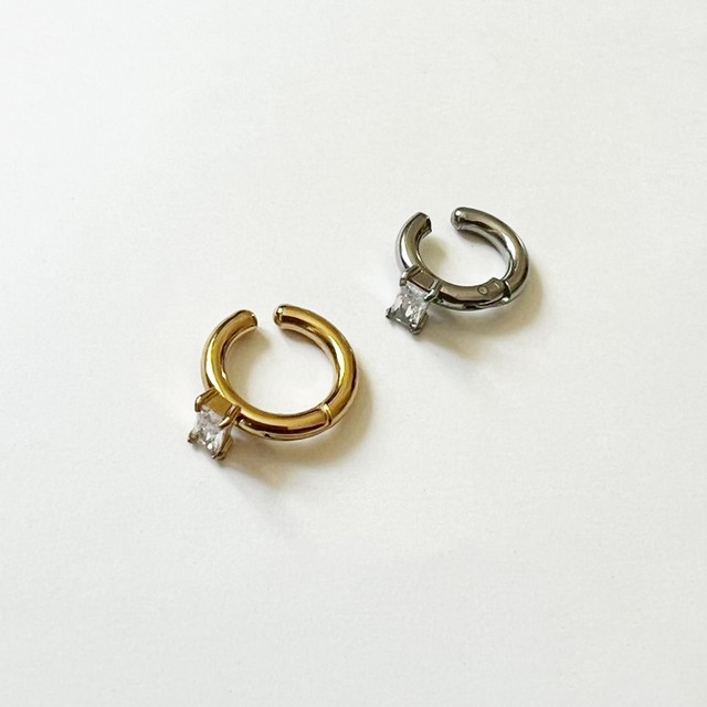 ステンレスチェーンイヤーカフ