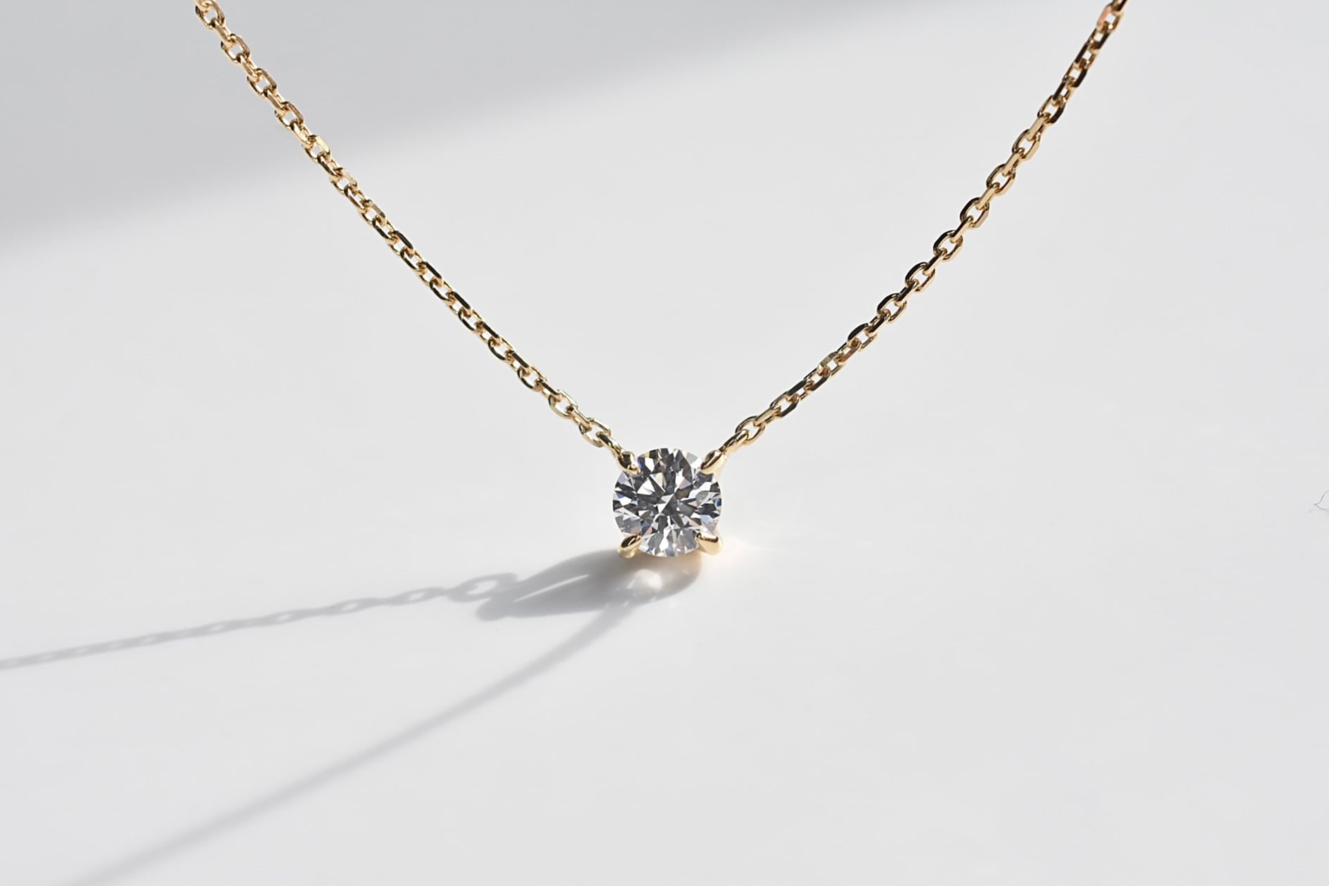 『一粒』ダイヤモンドネックレス 0.251ct / D / IF / 3EX H&C K18YG