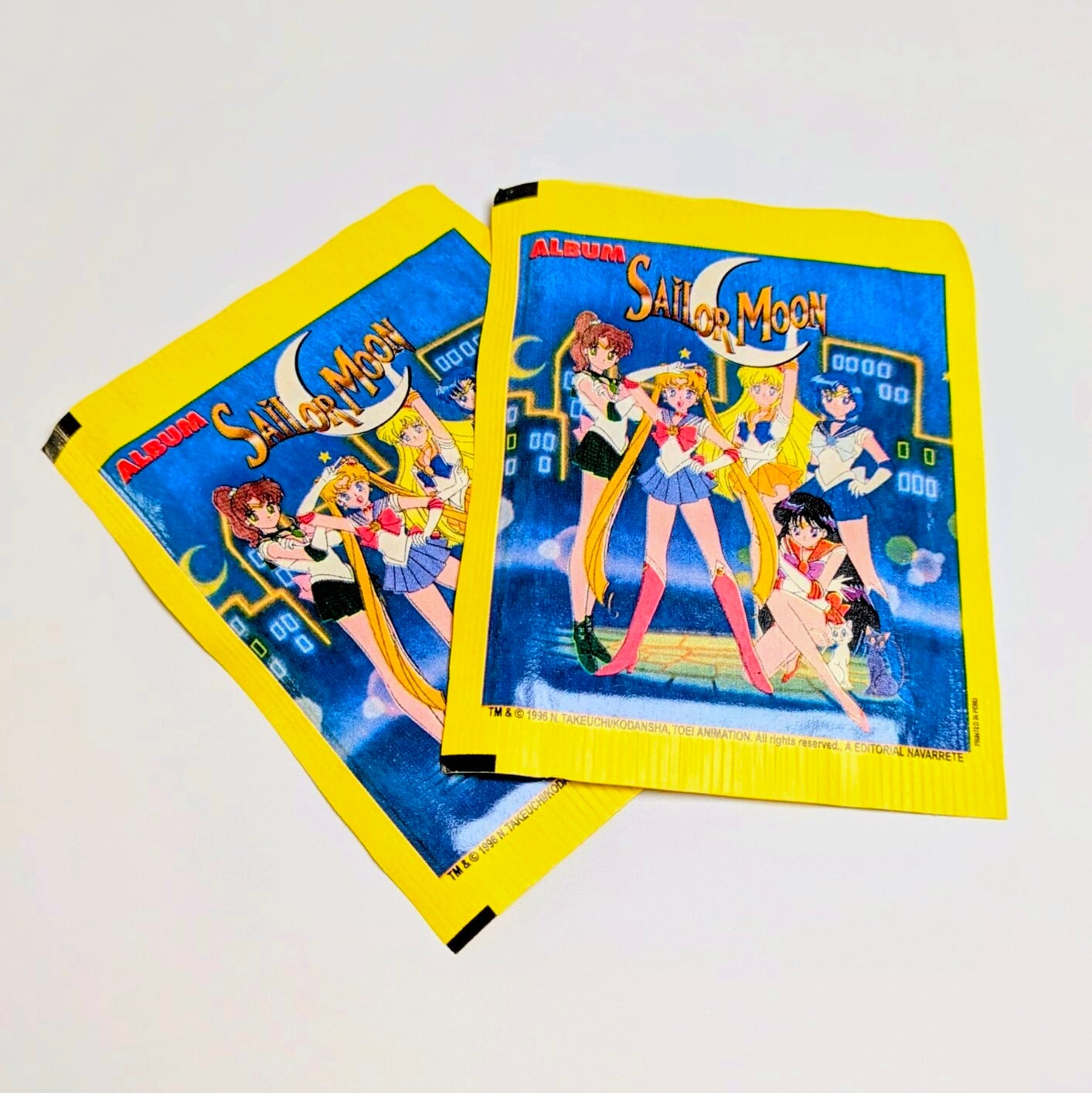 ☆送料無料!☆ VINTAGE 1996【 Sailor Moon / セーラームーン 】 トレーディングステッカー 単品(1個=6STICKER入) 〚アメリカン雑貨 アメトイ〛