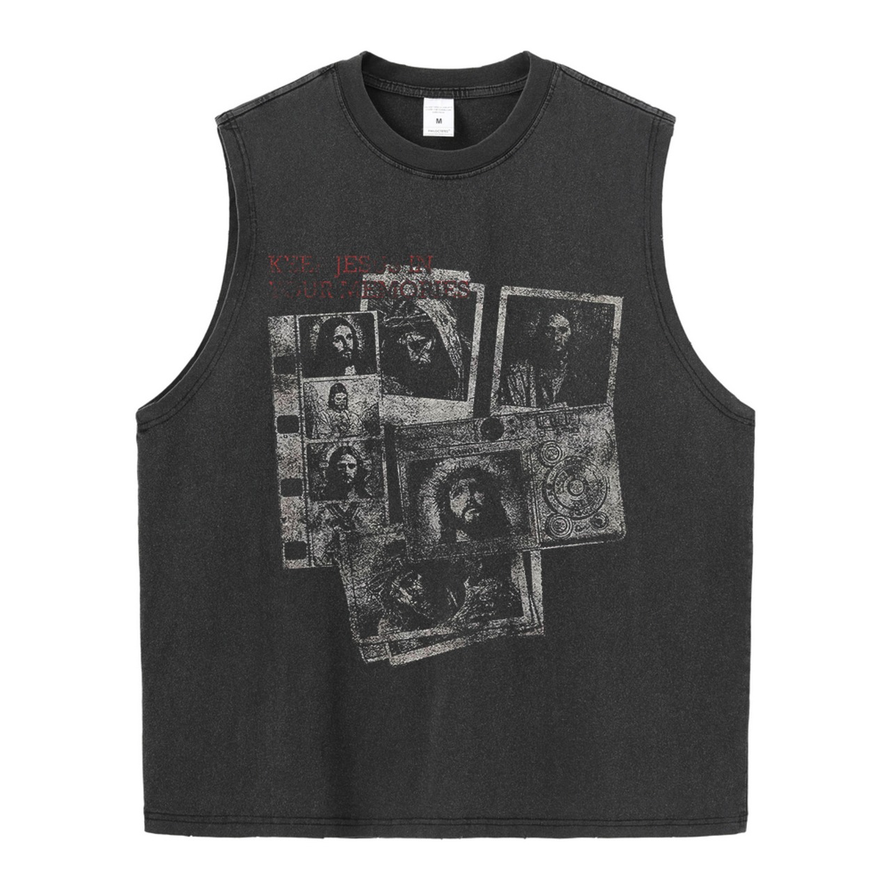 VINTAGE ストリート イエスプリント Tシャツ T1773