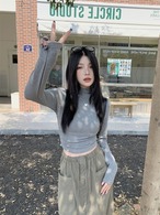 スリムフィットタートルトップ　UH00023