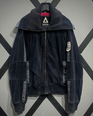 【X VINTAGE】"Gaastra" High Neck Gimmick Loose Corduroy Jacket