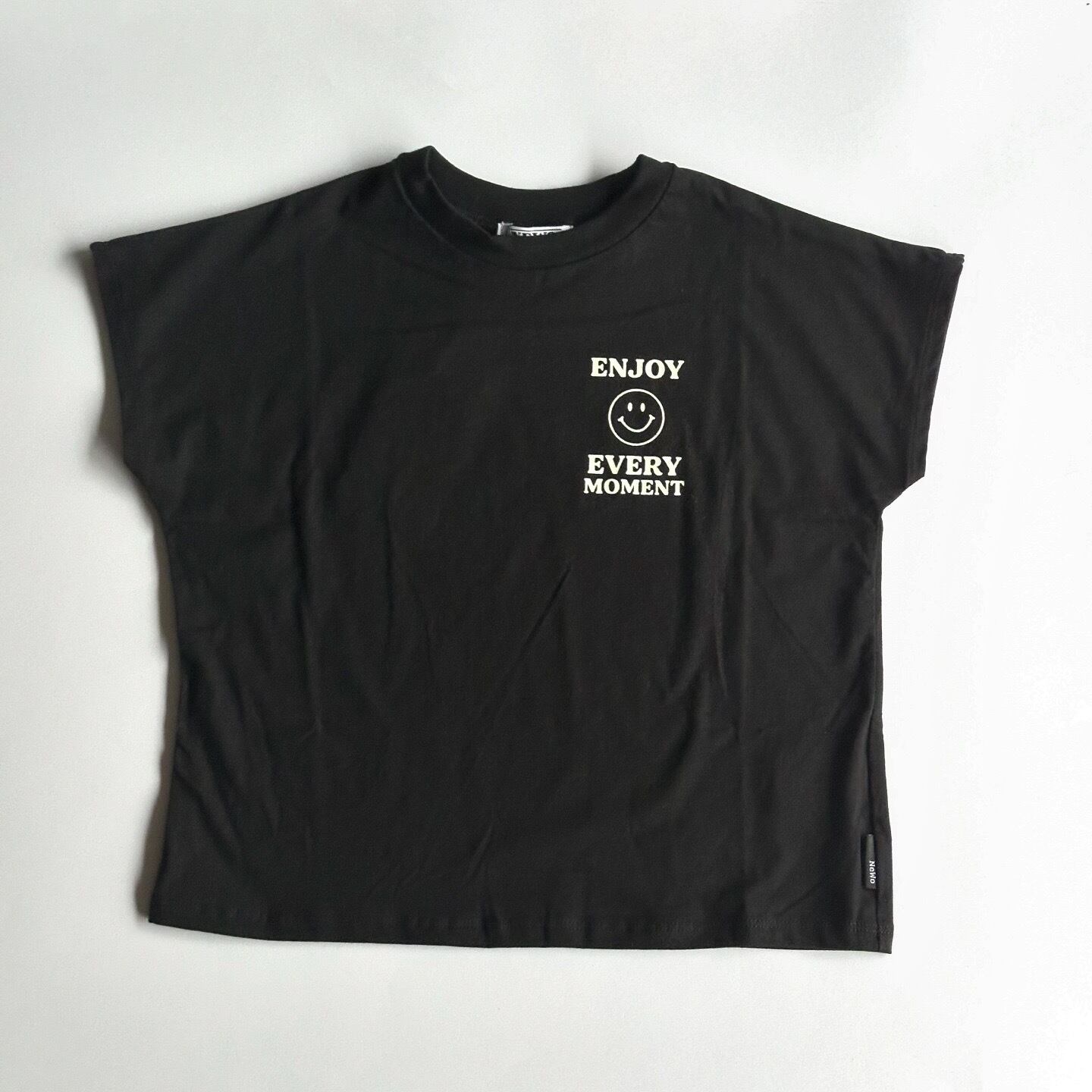 NeWo Smile Tシャツ【130-150cm】Black | Circle tiny store
