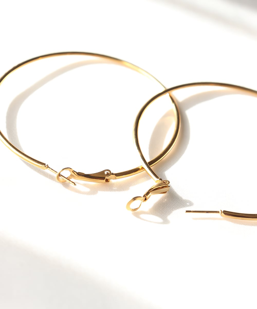 サージカルステンレス フープピアス