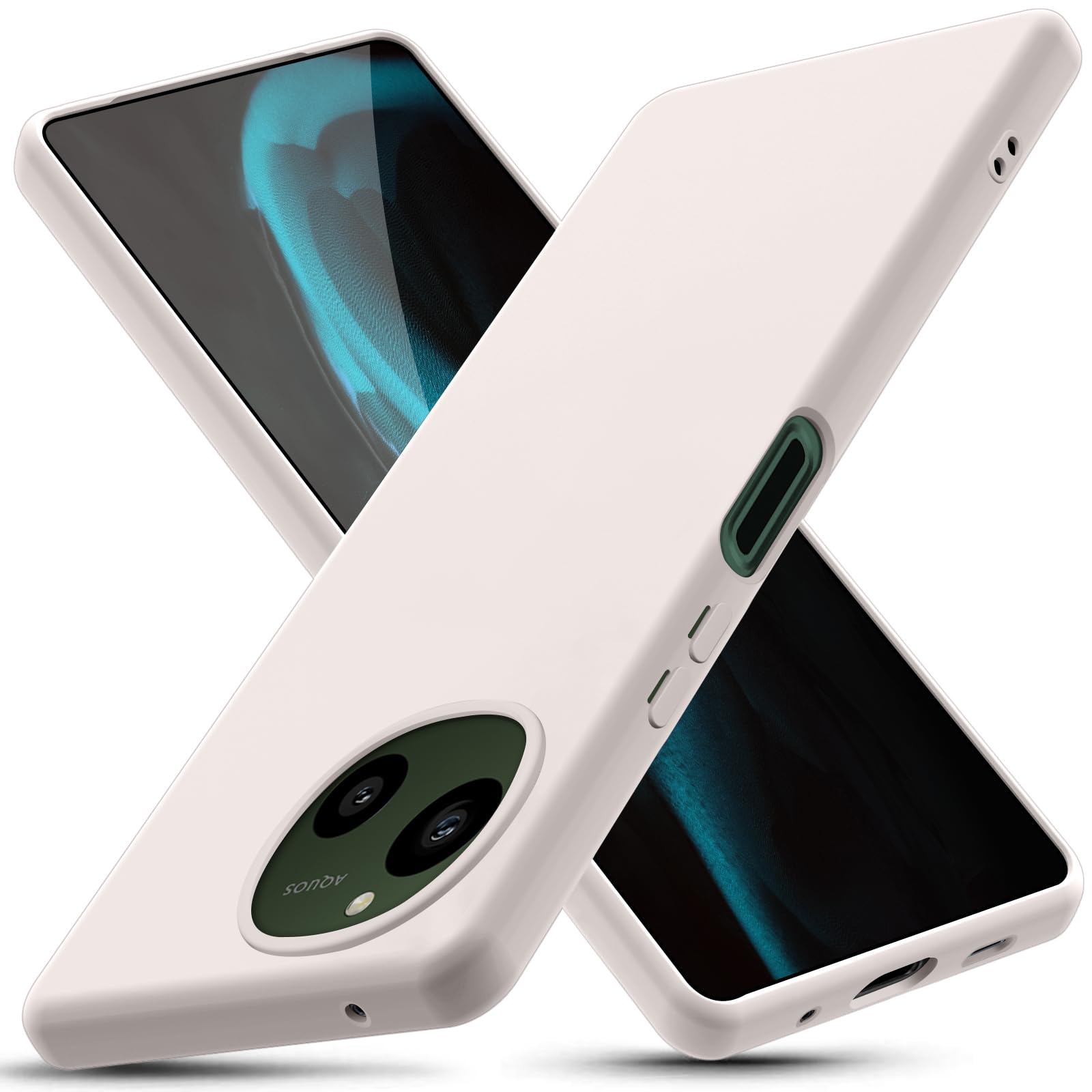 GTUJWN 対応 AQUOS R9 用の ケース 耐衝撃 薄型 TPU SH-51E SH-M28 シリコン カメラ保護 軽量