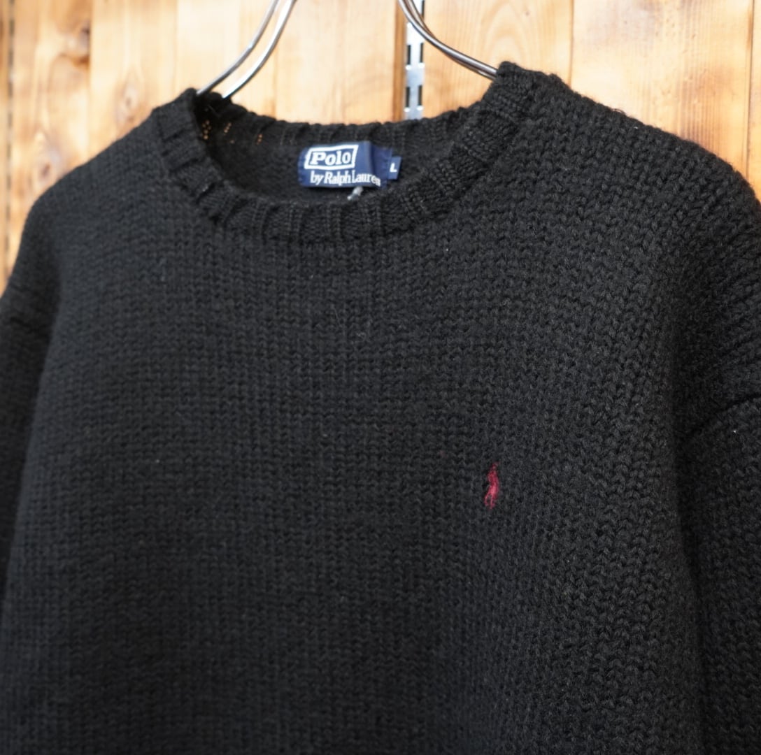 大量限定価格 Polo by Ralph Lauren ブラック 厚手 カーディガン M 