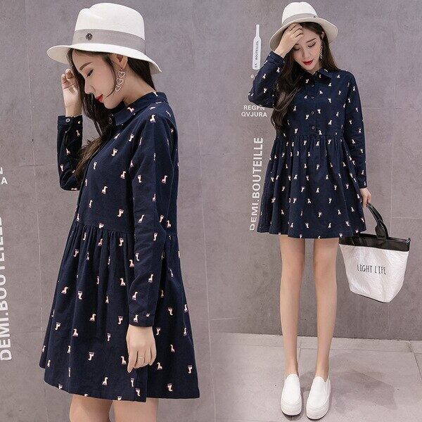 【新作】【送料無料】 袖シャツトップ服妊婦マタニティブラウスマタニティリネングリッドシャツ春マタニティロング スプリング 春物 expec577097085170