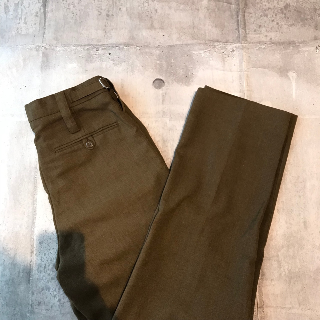 イギリス軍 No.2ドレス バラックパンツ | BROWN_GREEN_VINTAGE