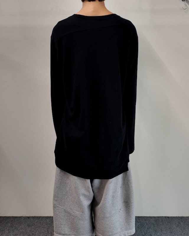【The viridi-anne】over silhouette long sleeve T
