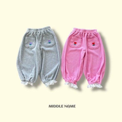 middle name［取寄］pocket lace pants 26spring