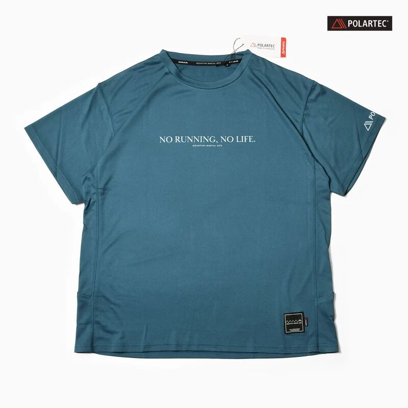 MMA(マウンテンマーシャルアーツ)MMA POLARTEC® NRNL Run Tee -Turquoise メンズレディースランニングTシャツ