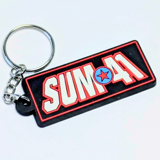 送料無料! ★ラバーキーホルダー★ 【 SUM 41 ( サムフォーティーワン ) 】 〚アメリカン雑貨 アメトイ〛