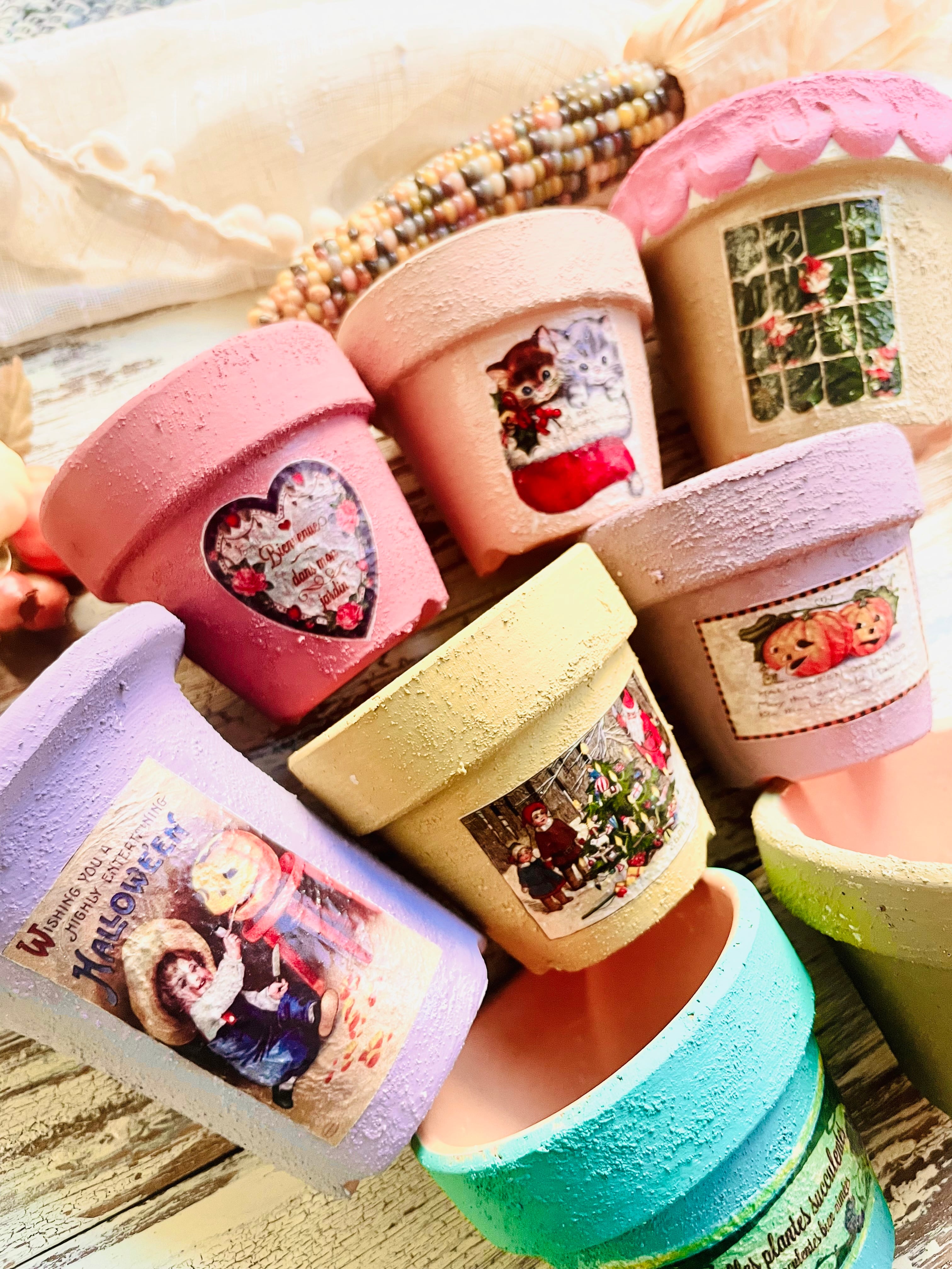 デコパージュラベルNo．5 | LAUGH&PEACE STENCIL