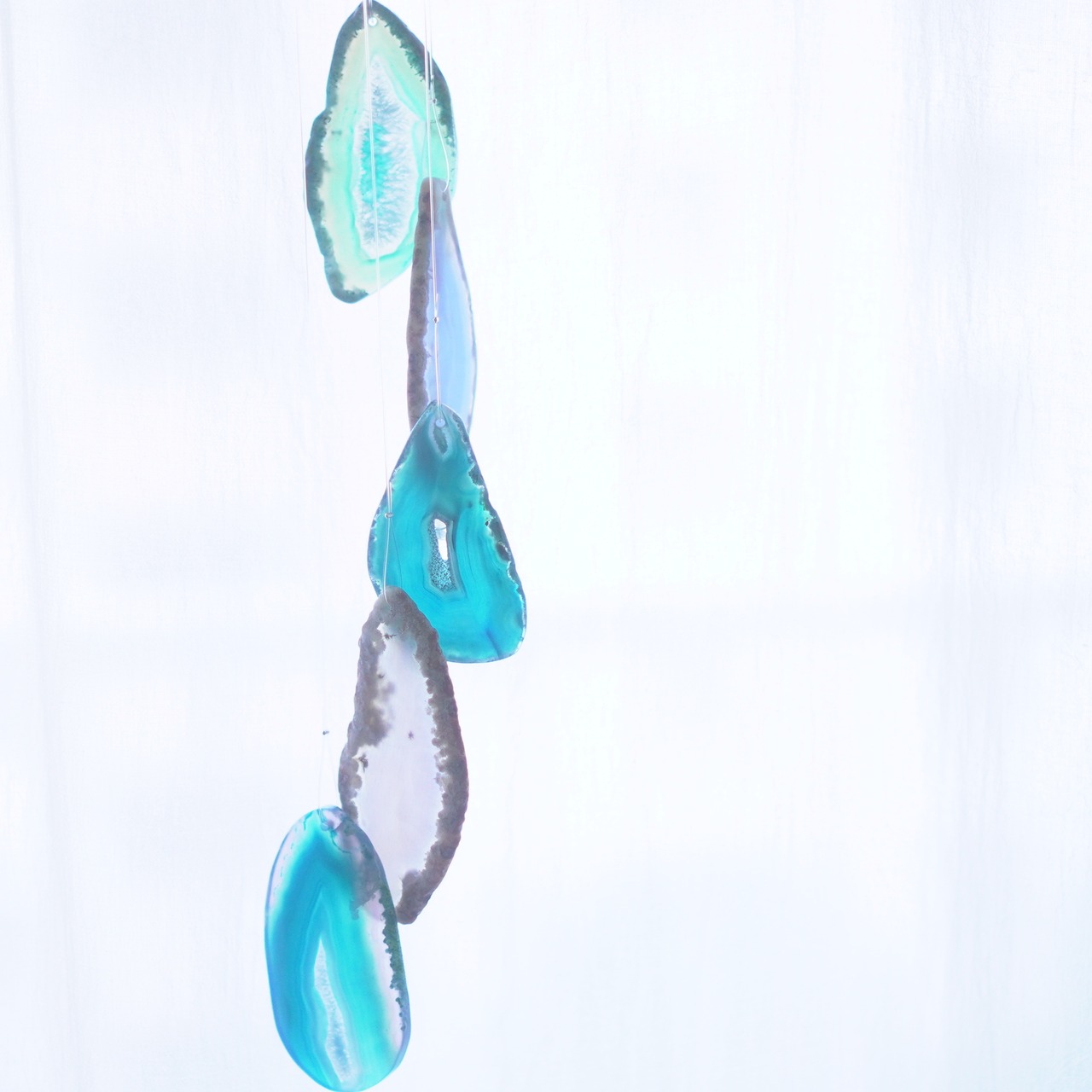 Clear Drops 14 - アゲートヒーリングチャイム / Agate Sun Catcher Wind Chime 757