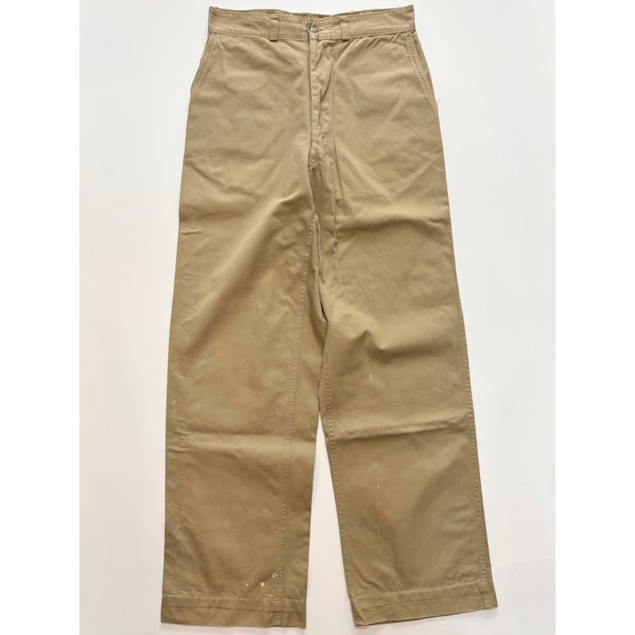 50s USMC "45KHAKI" TROUSERS Size W30L33→W30L32