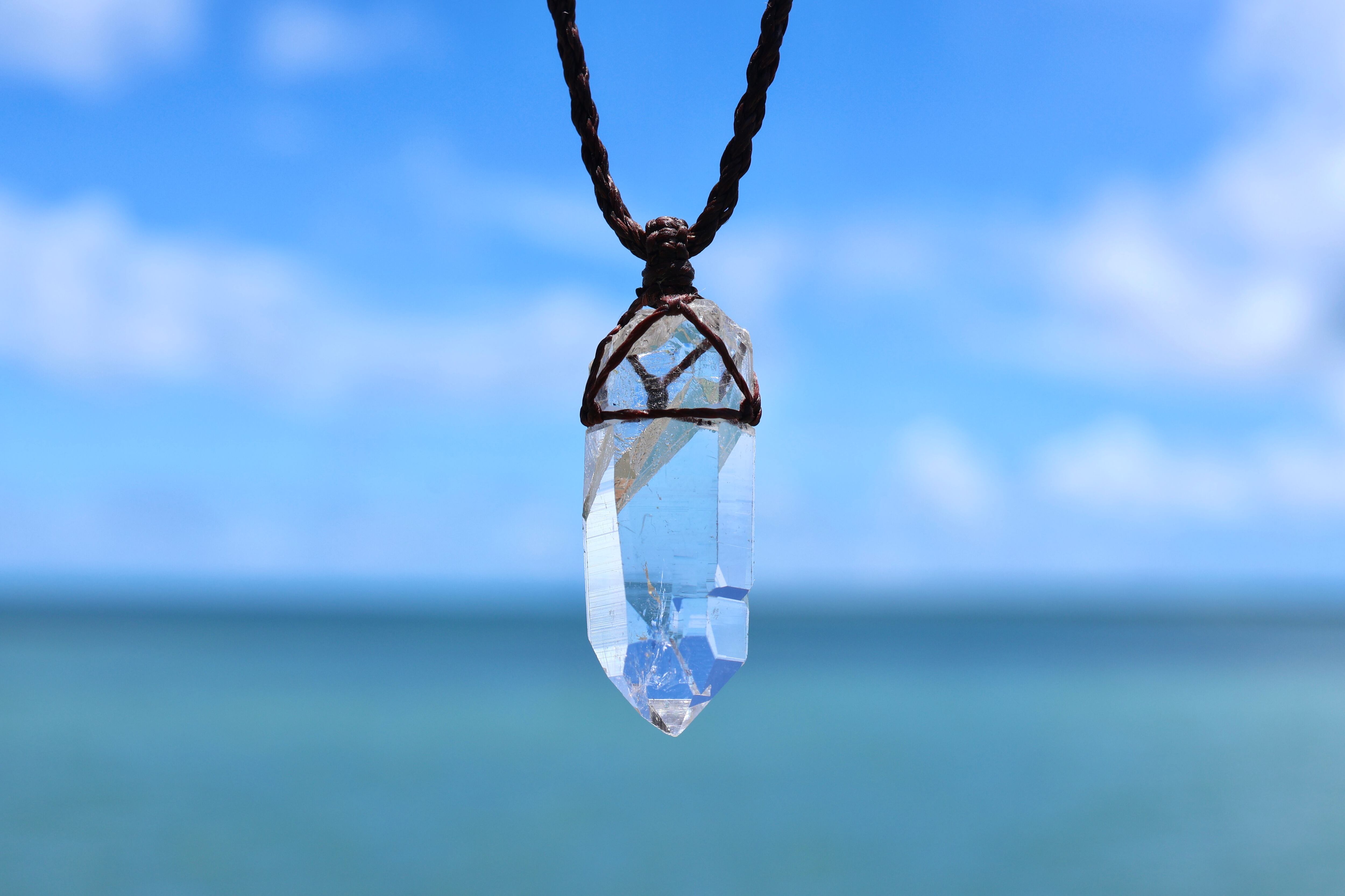 ヒマラヤ水晶ネックレス マニハール産 | 石垣島の夜光貝アクセサリーと
