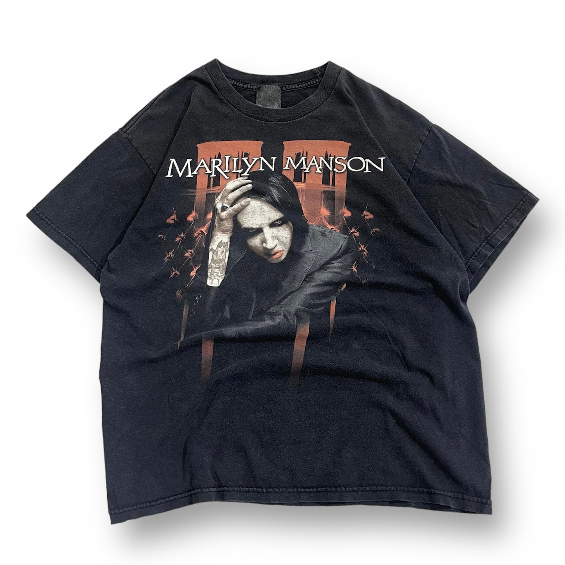 size:L程度【 Marilyn Manson 】マリリン・マンソン バンドTシャツ