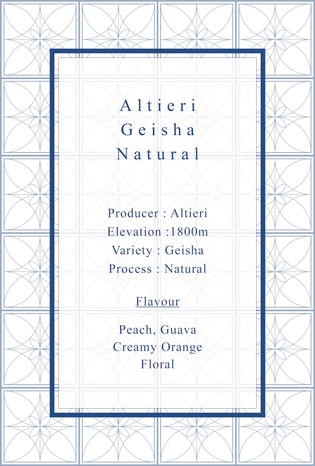 [12個限定] Altieri Geisha Natural