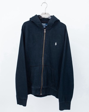 "Polo by Ralph Lauren" embroidery zip up hoodie sweat