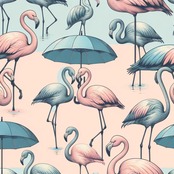 Polo Shirt -フラミンラブリーポロシャツ 4213