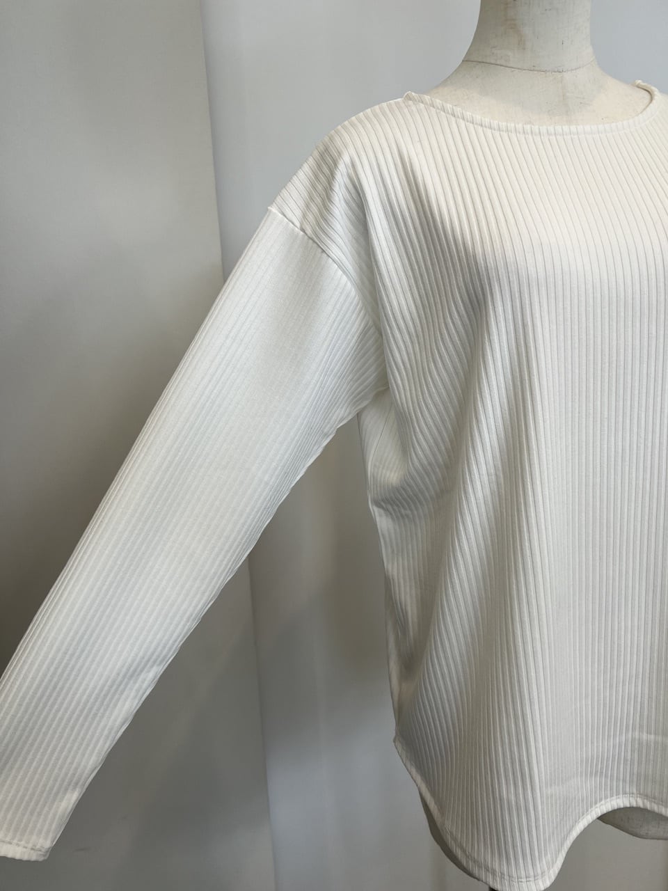 【LEMELANGE】ボートネックストレッチリブtee 8551006