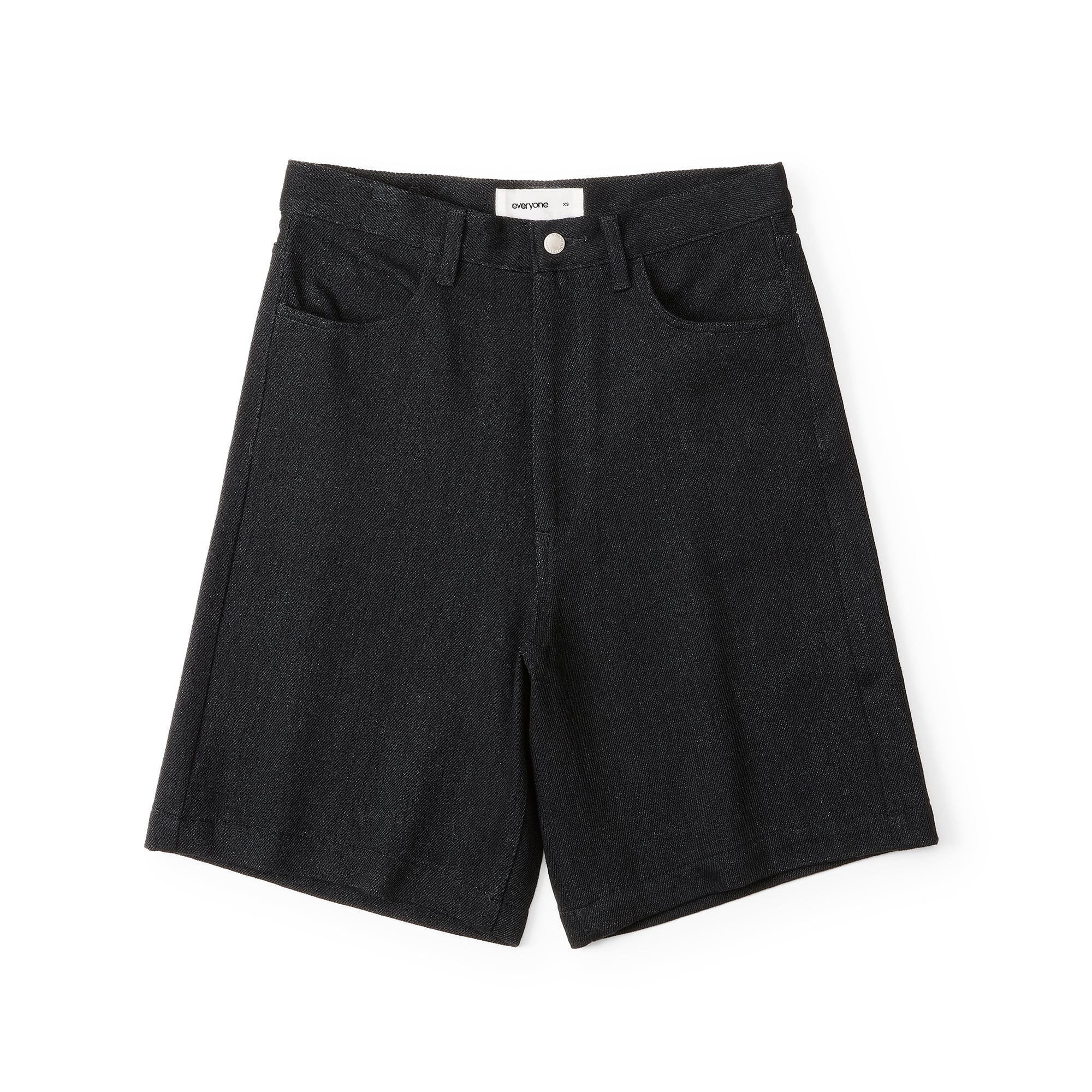 everyone soft denim shorts (BLACK) | everyone