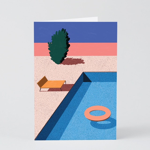 WRAP "Post-dip Pool"  ART CARD  Artwork by Ana Popescu