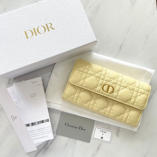 Christian Dior ディオール 長財布 カロ S5039UWHC Women SLG DIOR CARO LONG WALLET CALFSKIN 1