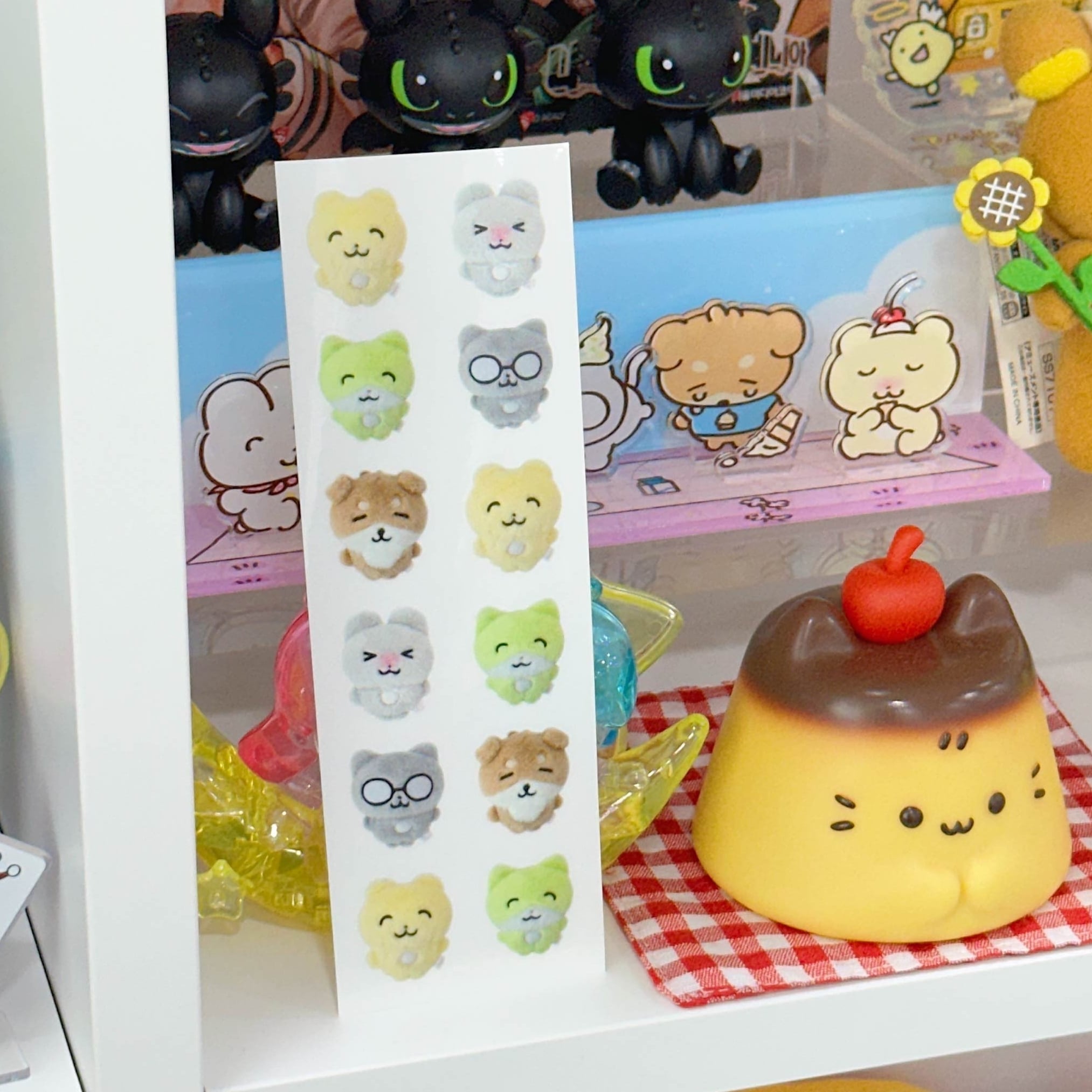 HEEHEECLUB] ふわふわ HEEHEECLUB ぬいぐるみフォト クリア ステッカー