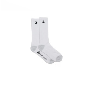 2 Riser Pads 2 Socks White