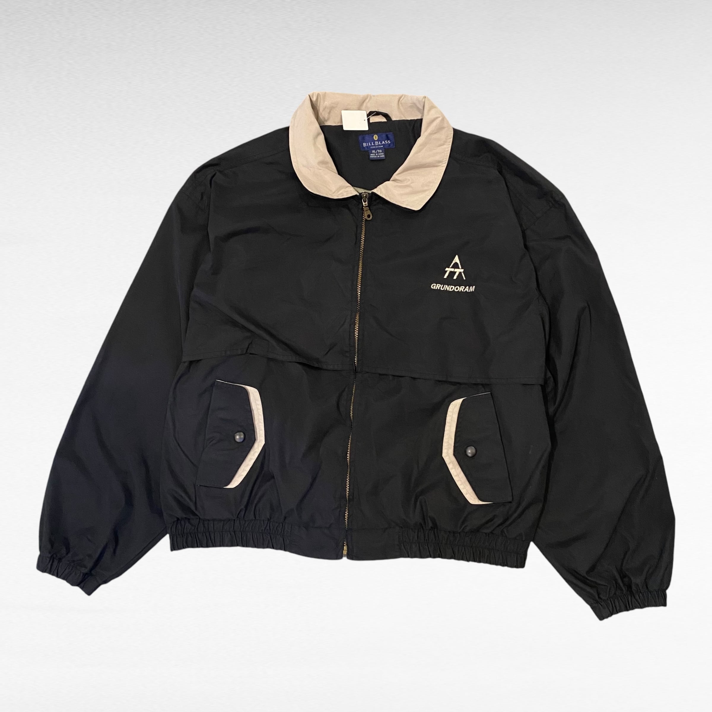 BILL BLASS 黒 濃かっ レザージャケット 