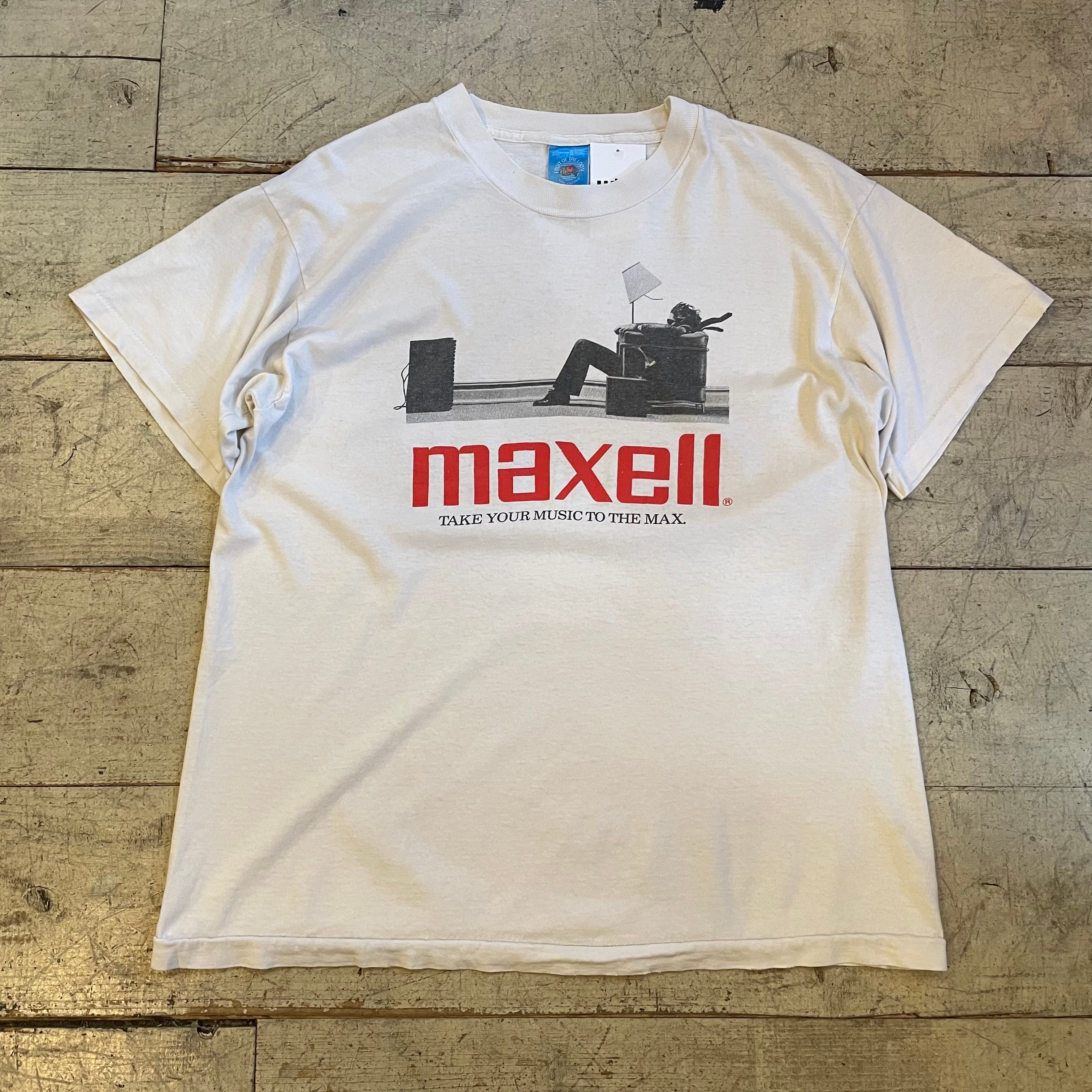 ビンテージ maxell tシャツ マクセル 90s トラビス XL