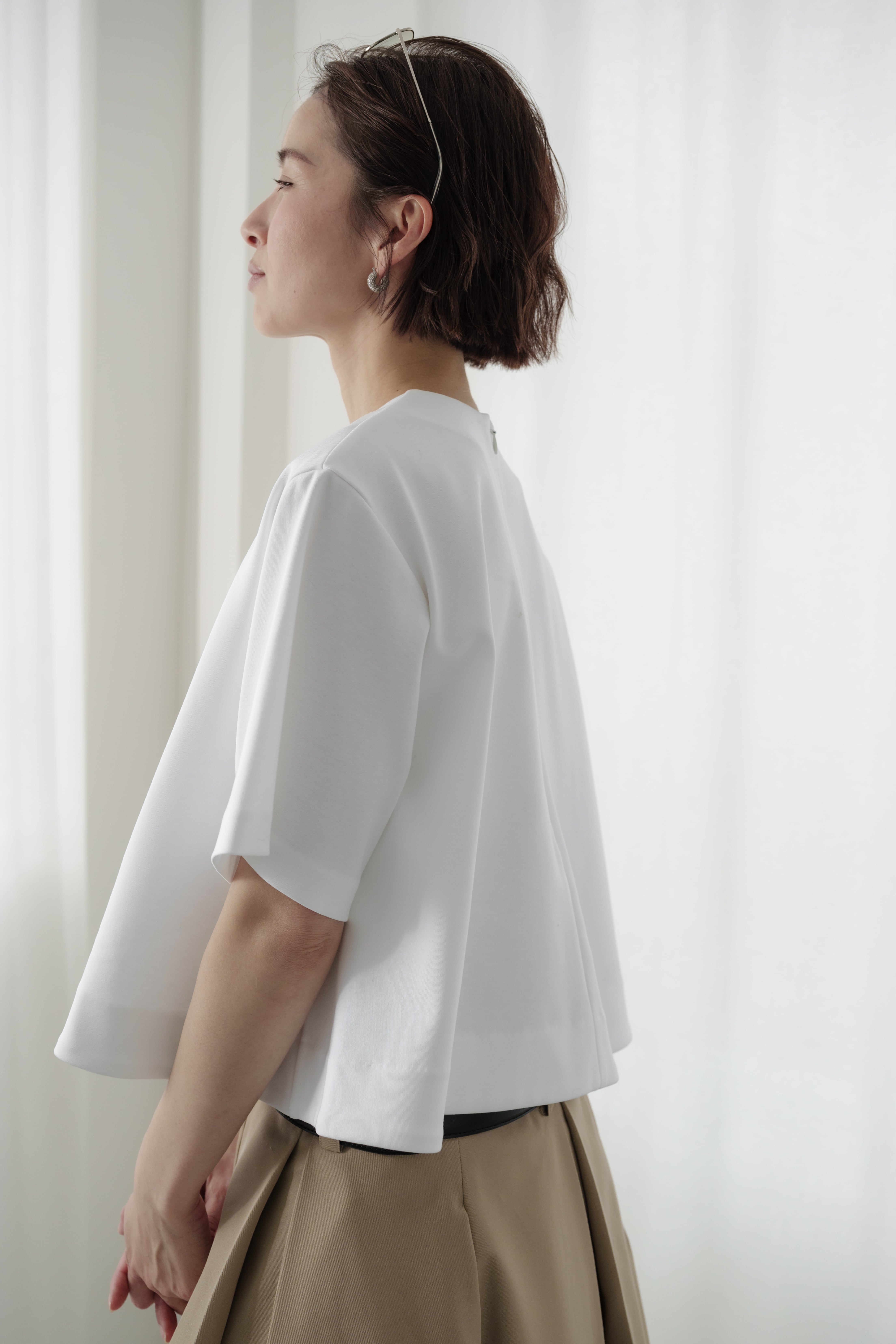 トップス roughlow soft flare tee(white) soft flare tee(white) 4月下旬から5月上旬頃に発送 | roughlow