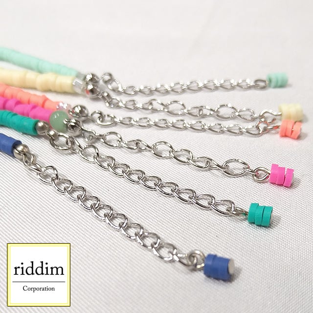 ネオンカラーラバービーズ ブレスレット [ mimosa ] ミモザ デッド