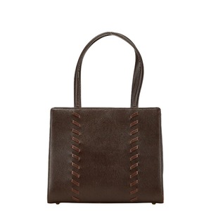 サンローラン ハンドバッグ ブラウン レザー レディース SAINT LAURENT 【中古】