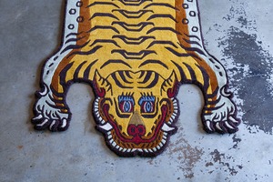 Tibetan Tiger Rug 《Mサイズ•ウール042》チベタンタイガーラグ