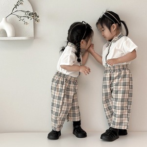 [Moran bebe] Checkered baggy pants / [모란] 첵배기팬츠
