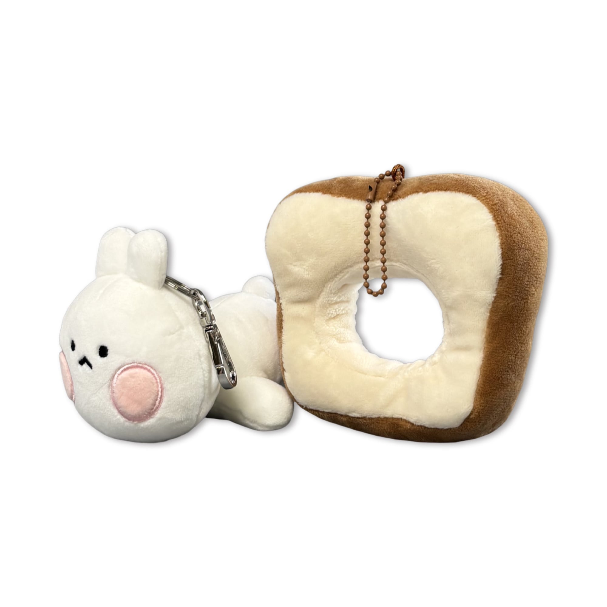 くまりんうさりん] 食パンはまりん ぬいぐるみ キーリング （全2種
