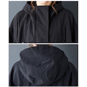 フーデッド ロング モードコート 60064