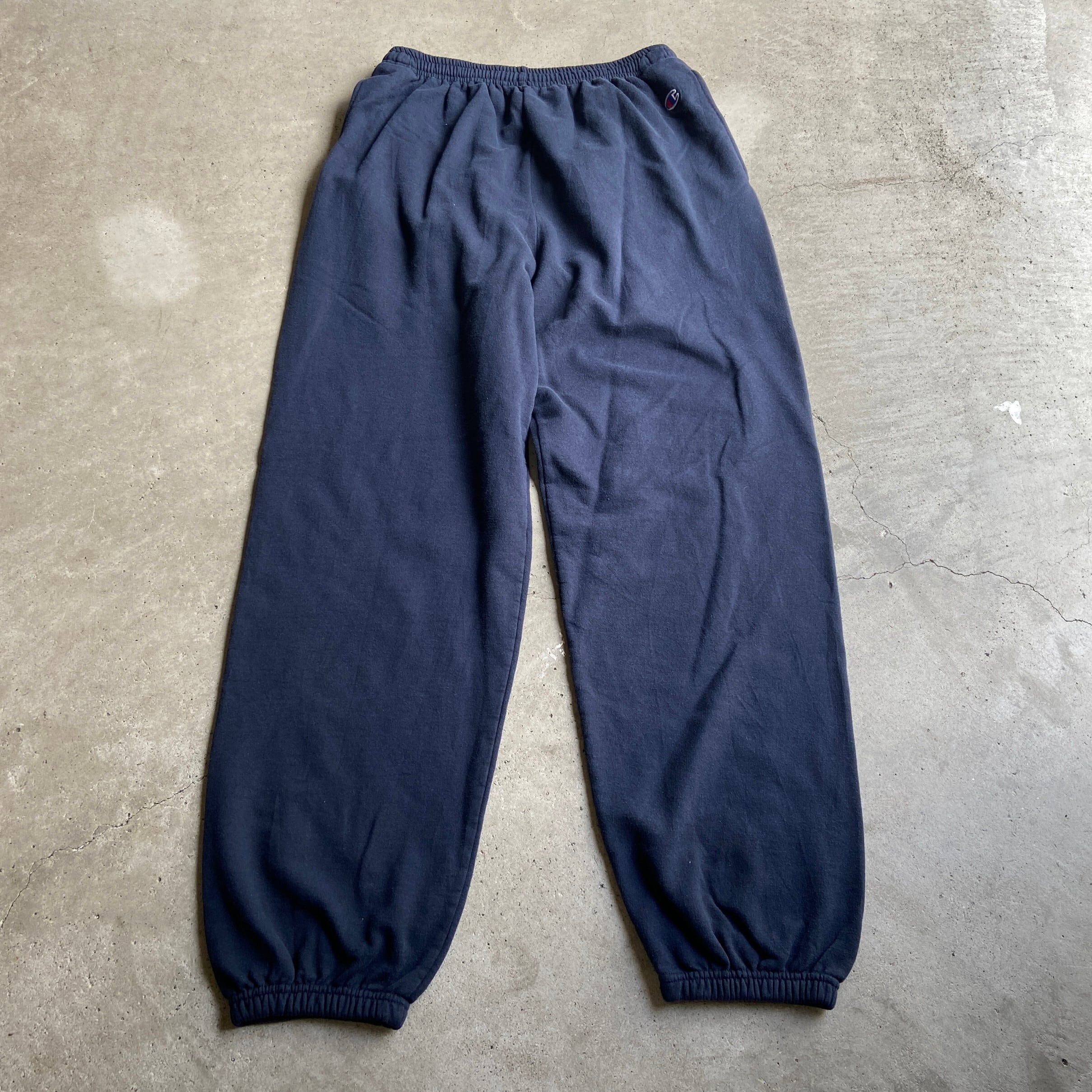 Champion チャンピオン ワンポイントロゴ スウェットパンツ メンズxl 古着 ネイビー 紺 スウェットパンツ Cave 古着屋 公式 古着通販サイト