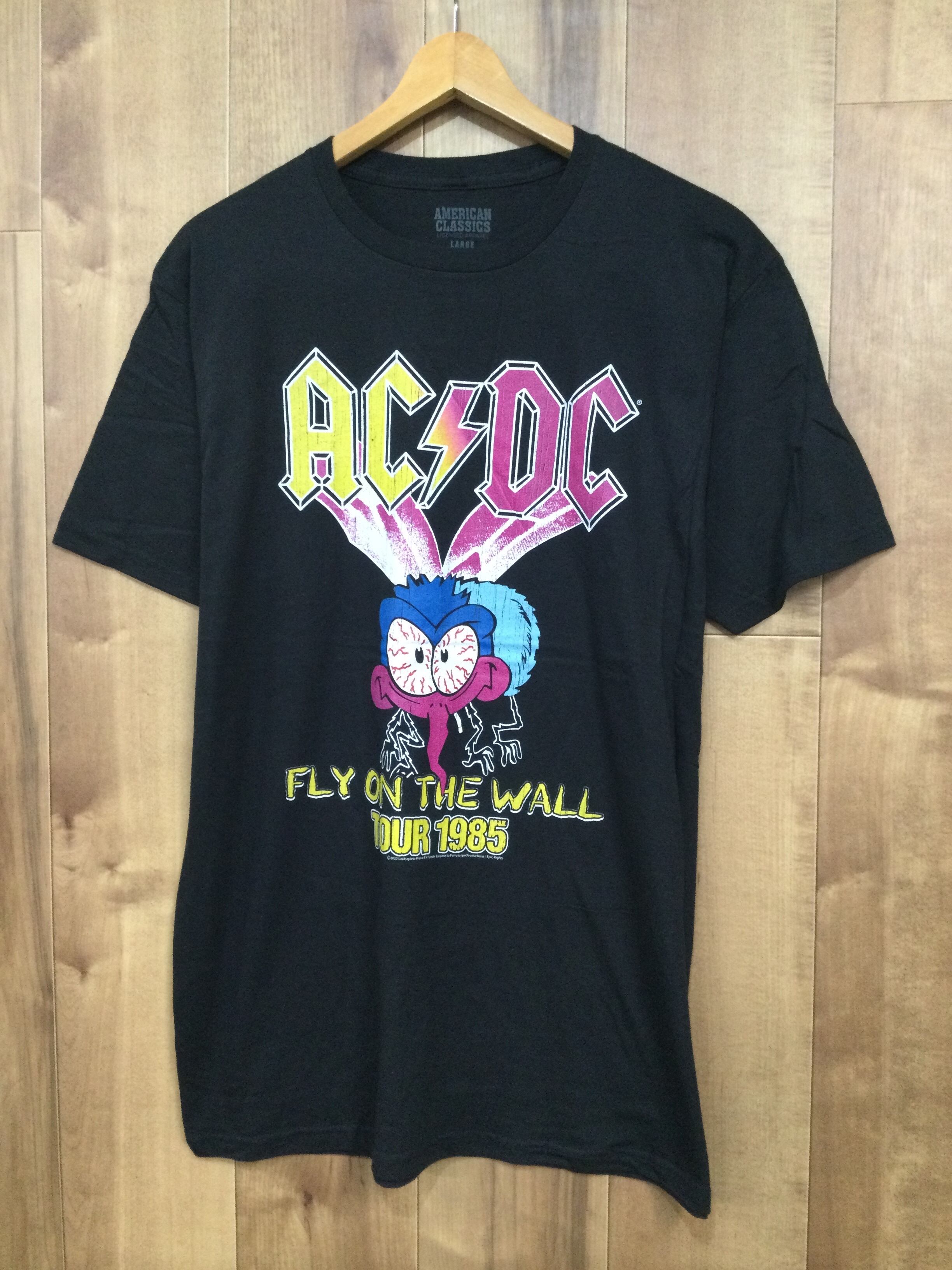 AC/DC 黒① Tシャツ XL アンガス・ヤング